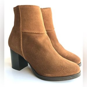 Thursday Boot Company Women’s Modern Brown Cognac Suede Boots NWB